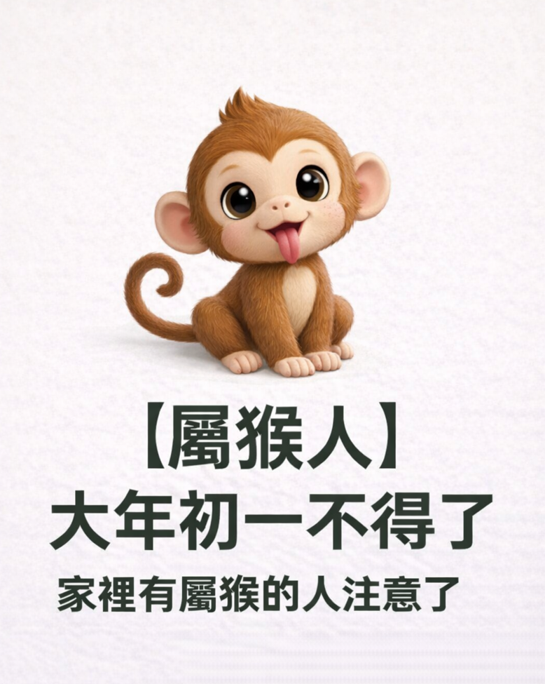 【屬猴人】大年初一不得了,家裡有屬猴的人,注意了 - chancetpe