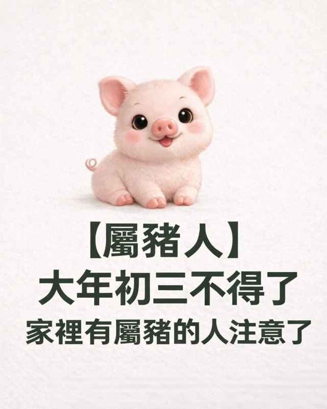 【屬豬人】大年初三不得了,家裡有屬豬的人,注意了 - chancetpe